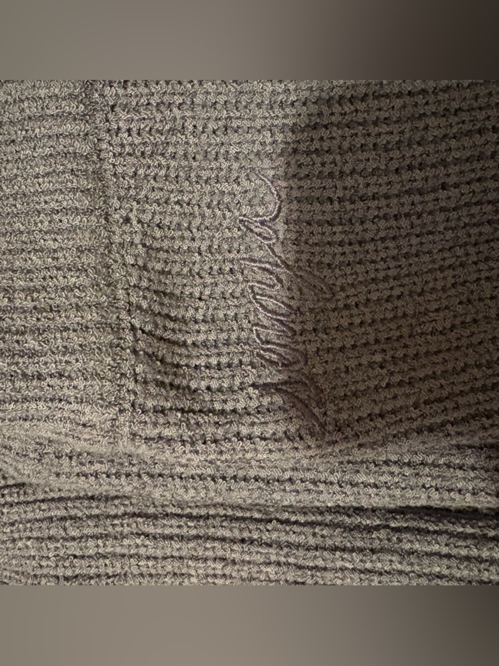 SER.O.YA London Knit Flare Pants Gray Ribbed Bell Bottoms NWT XS - Picture 6 of 6